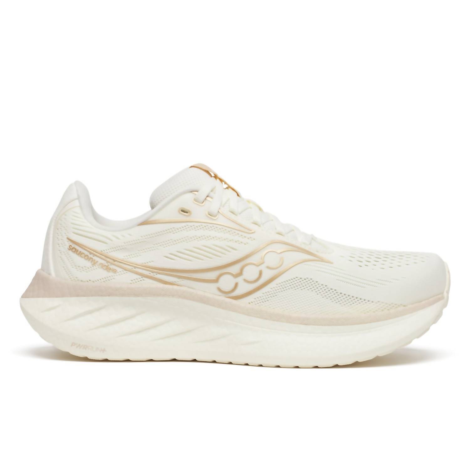 New Saucony Women's Ride 18 Shoes In Vanilla